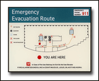 Emergency Evacuation Plan Sign